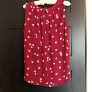 Ann Taylor Loft Outlet Burgundy Blouse